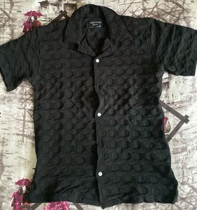 Textured Black Shirt
