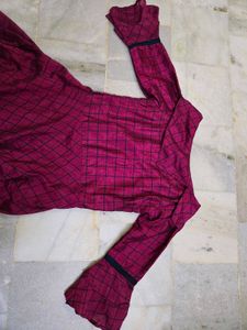 wine check off shoulder gown (Freebie Included)