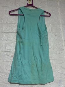 Cute Turquoise "Smile" Tank Top