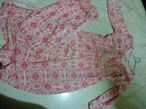 Pink & White Patterned Dress