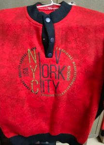 Red NYC Pullover