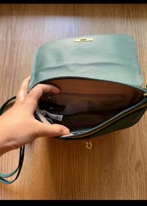 New Baggit Sling Bag In Unique Green Color