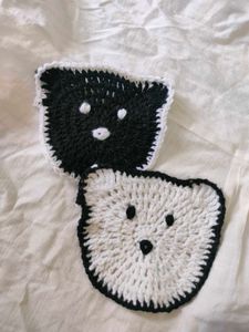 Crochet Bear Coasters