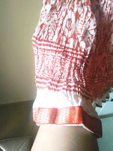 Cotton Long Skirts With Golden Border