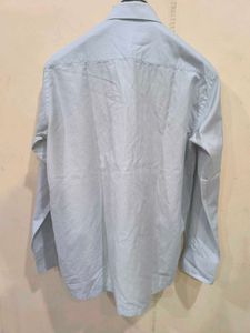 Sky Blue Shirt With White Stripes From Pan Amarica
