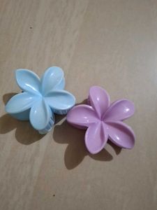 Flower Hair Claw Clip Set