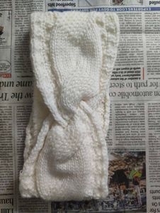 White Knitted Headband