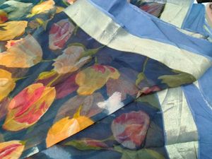 Floral Print Saree