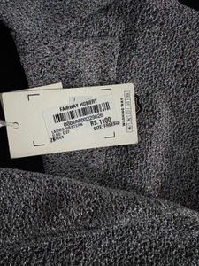 Gray Cropped Double-Breasted Blazer