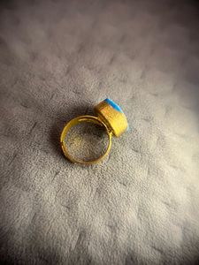 Antique Gold Blue Stone Ring