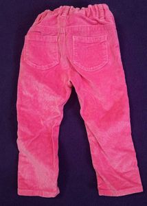 Pink Corduroy Baby Pants and GUESS shorts combo