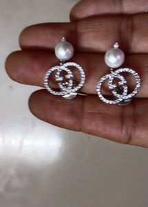 Stud Earrings with american diamond