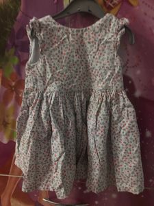 Denim Frock And Cotton