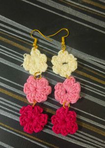 Colorful Handmade Crochet Earrings✨🧶