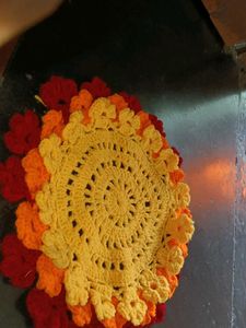 Woolen Puja Busket Cover Homemade