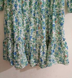 Unused White Floral Dress
