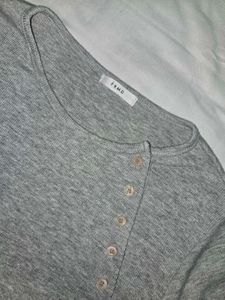 Ribbed Long Sleeve Top bust 36