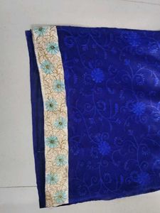 Embroidered Blue Dupatta