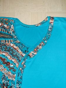 Teal Paisley Maxi Dress