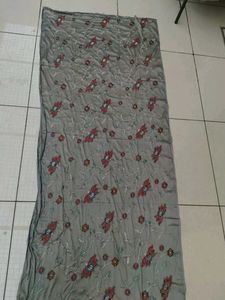 Grey Colored Embroidery Duppata