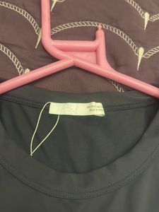 ZARA Seamless Grey Crop Tank Top - Size S