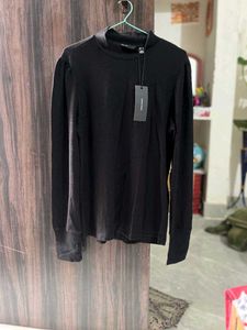 🖤Ribbed Mock Neck Long Sleeve Top