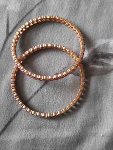 Rose Gold Bangles (Set of 2)