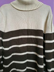 Striped Turtleneck Sweater