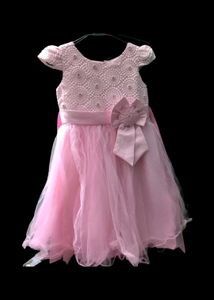 Pink Tulle Flower Girl Dress