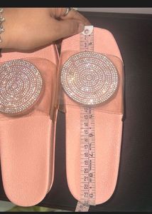 Rhinestone Embellished Flatform Heels