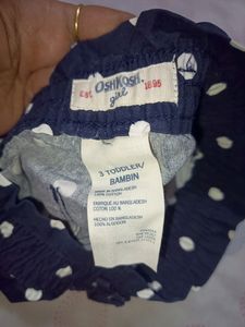 Cute Navy Blue Shorts For 3yo Girl