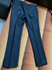 John Players Men Grey Viscose Formal Trouser