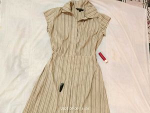 Vintage Striped Dress👢🌼☕📜