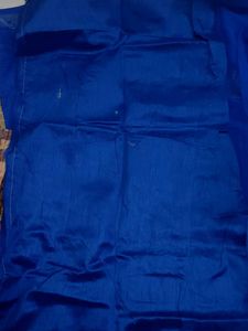 New Royal Blue Embroidered Saree