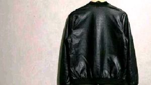 $ale / black moto Bomber Jacket