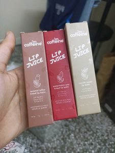 Set Of 3 mcaffiene Lip Balms