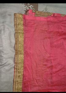 Chanderi rose kurta