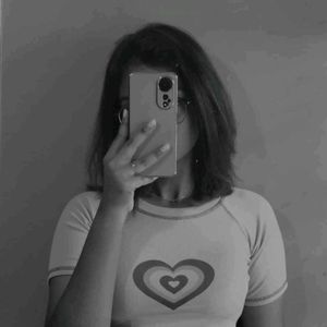 Aesthetic Heart Shaped Beige Crop Top