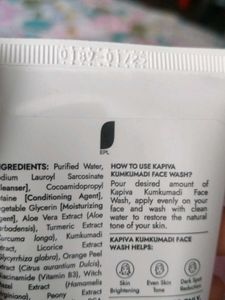 Kapiva Kumkumadi Face Wash