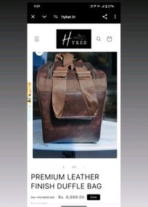 Brand New Leather Hyker Trolley Bag 🚫 No Coin