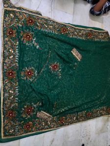 Expansive Embroidery 🪡 Saree With Blouse
