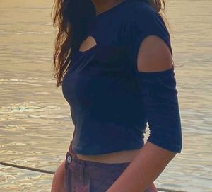 Black Cut Out Top