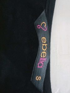 Embroidered Black Top