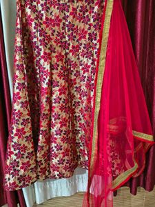 Floral Ethnic Skirt with Dupatta