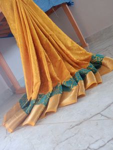 Golden Yellow Saree