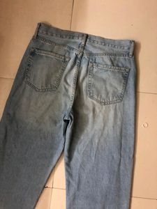 Forever 21 High Waist Blue Shaded Jeans