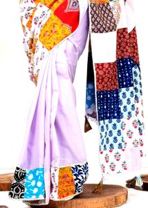 Patchwork Saree - Unique Design