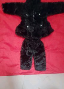 feather jacket suit