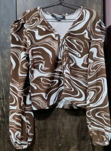 Asthetic Brown Crop Top 🤎