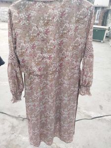 Floral Print Brown Casual Dress( Unused)